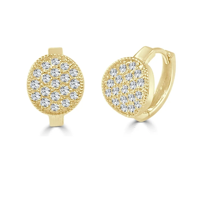 Drop Earrings for Prom Night -Joelle Collection Diamond Earrings 14K Yellow Gold 5/8ct TDW