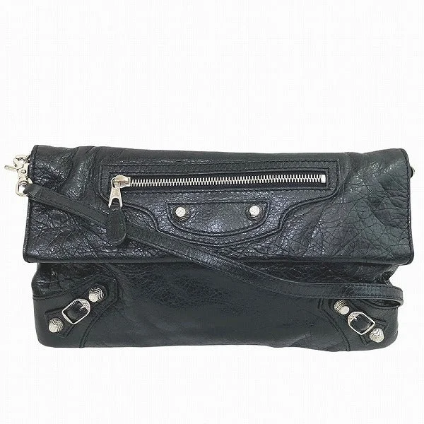 Handle bags with detachable pouches for versatility -Balenciaga Leather Envelope Shoulder Bag