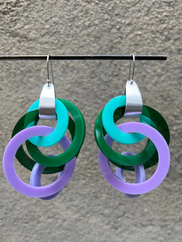 Lavender + Green + Teal (2.75” length)