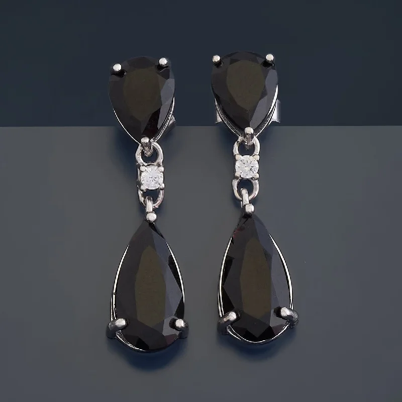 Hoop earrings with crescent moon shapes for a celestial and mystical appearance-92.5 Silver Earring 176732