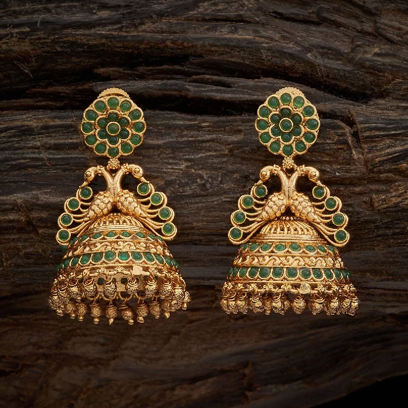 Hoop earrings with luxe velvet finishes for a rich and luxurious touch-Antique Earring 157597