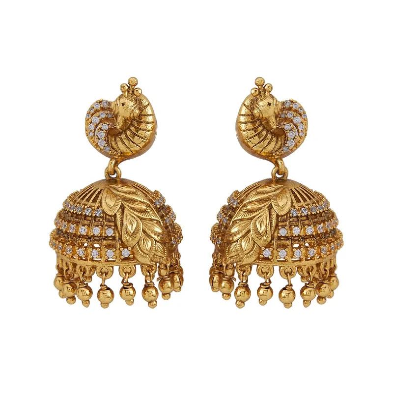 Best hoop earrings with hammered gold for a rustic yet elegant look-Antique Earring 161772