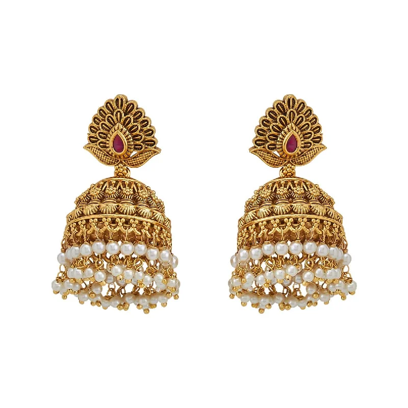 Hoop earrings with textured finishes for a vintage and classic style-Antique Earring 161894