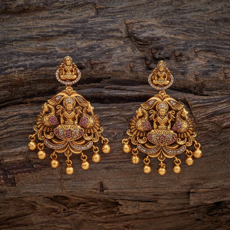 Hoop earrings with a chunky design for a bold and trendy statement-Antique Earring 177018