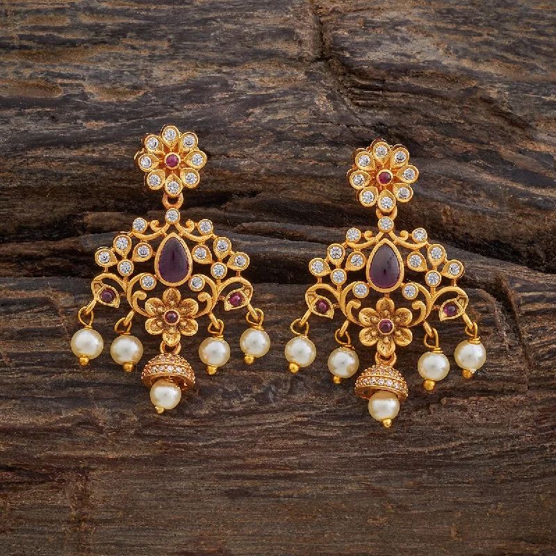 Small hoop earrings for a delicate and understated everyday wear-Antique Earring 177019