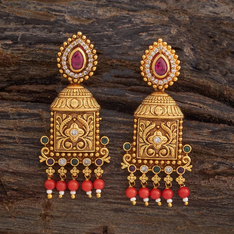 Best hoop earrings with tribal designs for a cultural and exotic aesthetic-Antique Earring 181368