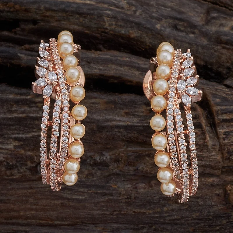 Best hoop earrings with vintage coins for a retro, antique-inspired style-Zircon Earring 169434