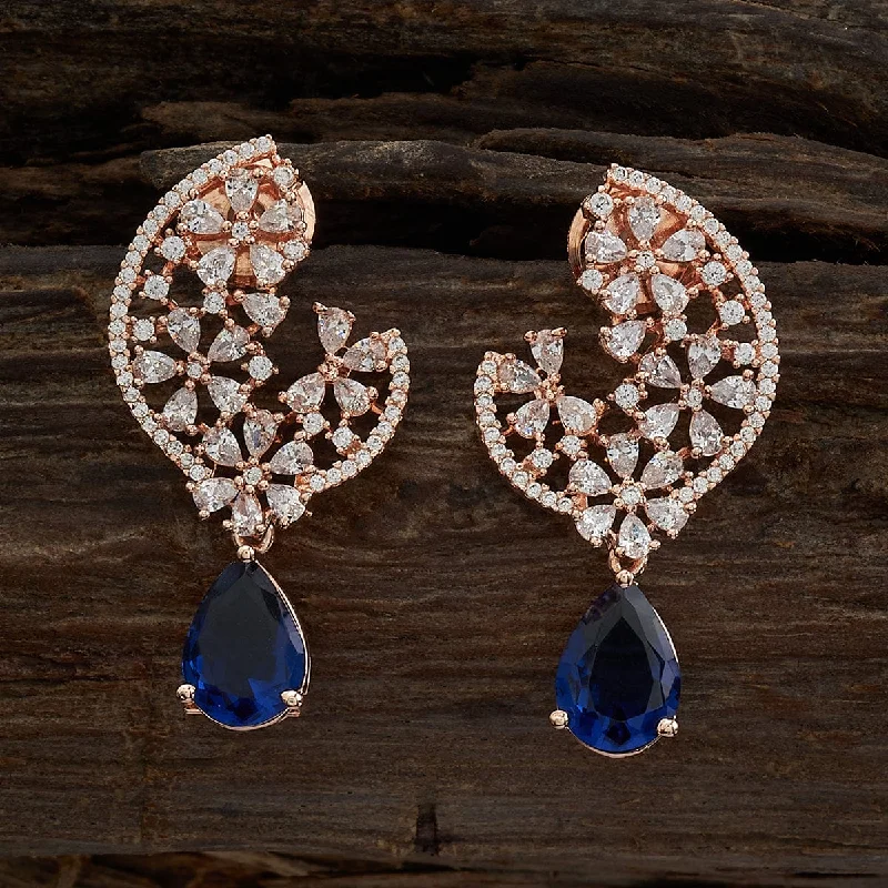 Large hoop earrings for a bold and statement-making fashion accessory-Zircon Earring 169459