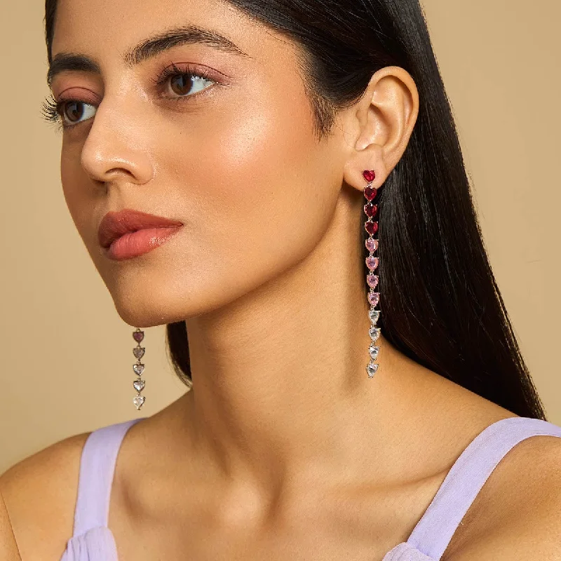 Best hoop earrings with twisted rope designs for a nautical-inspired style-Zircon Earring 175052